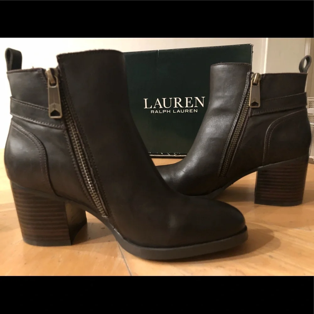 Ralph Lauren Dark Brown Boots - Picture 2 of 6